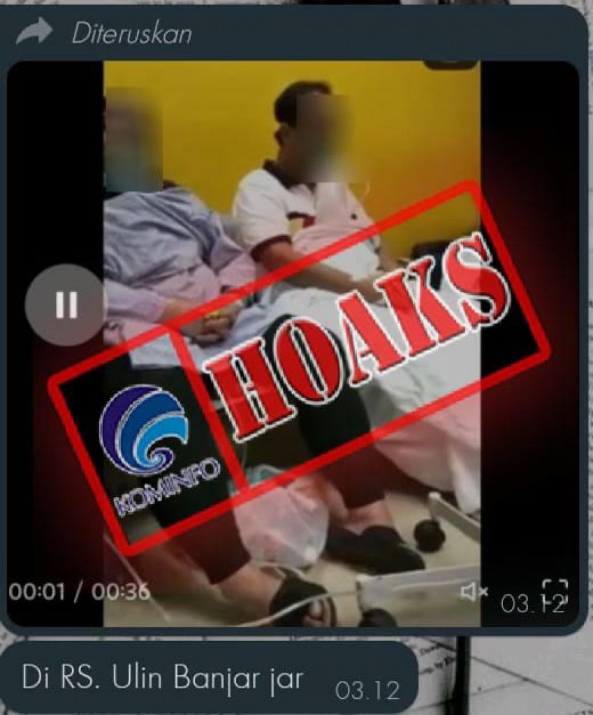 [HOAKS] Video Pasien Covid-19 RSUD Ulin Banjarmasin